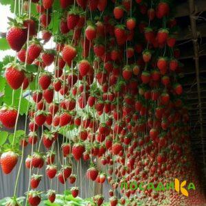 Клубника ампельная Анастасия купить по цене от 370р. в интернет-магазине «Посадика» с доставкой почтой в в Сыктывкаре и по всей России – [изображение №1].